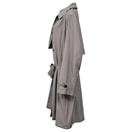 Joseph-Joseph Double-Breasted Trench Coat in Grey Cotton-Brown,Red