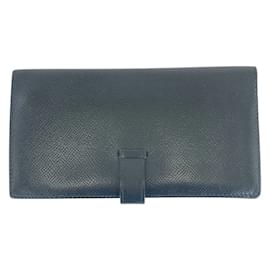 Hermès-Portefeuille Long Bearn Hermes en Noir-Noir