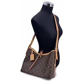 Louis Vuitton-Monogram Canvas CarryAll PM Hobo Shoulder Bag-Brown