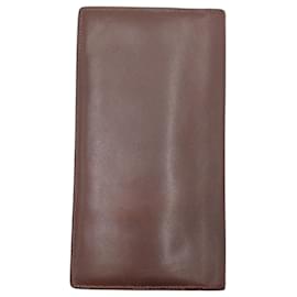 Hermès-Hermes Citizen Twill Camel Brown Leather Billfold Bi-fold Wallet-Brown,Camel