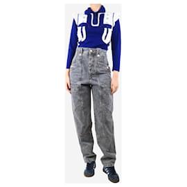 Isabel Marant Etoile-Grey barrel jeans - size UK 10-Grey