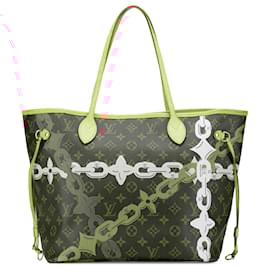Louis Vuitton-Louis Vuitton Brown Monogram Bay Neverfull MM-Brown