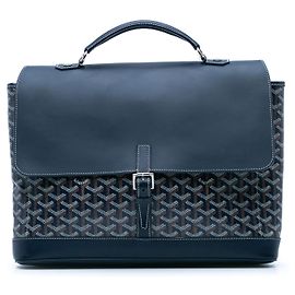 Goyard Blue Goyardine Citadin PM Blue Navy blue