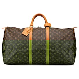 Louis Vuitton-Louis Vuitton Brown Monogram Keepall 60-Brown