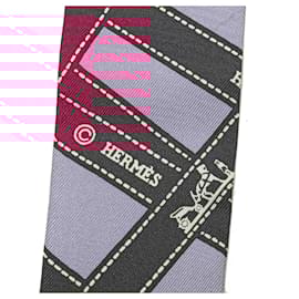 Hermès-Hermès Purple Bolduc Silk Twilly Scarf-Other,Purple