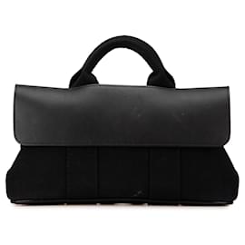 Hermès-Hermès Toile noire et Swift Valparaiso Long PM-Noir