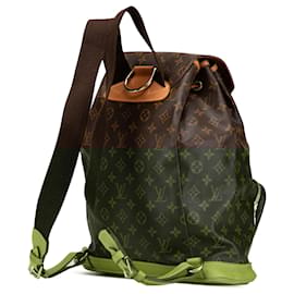 Louis Vuitton-Louis Vuitton Brown Monogram Montsouris MM-Brown