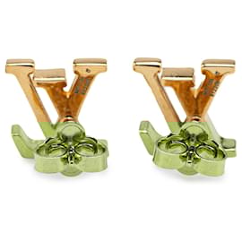 Louis Vuitton-Louis Vuitton Pink LV Iconic Enamel Push Back Earrings-Pink