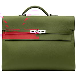 Hermès-Hermès Red Togo Kelly Depeches 38-Red