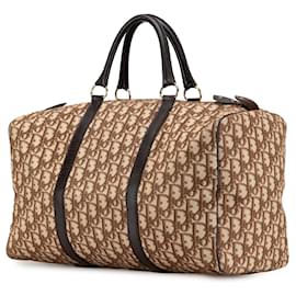 Dior-Dior Brown Diorissimo Trotter Canvas Boston-Brown