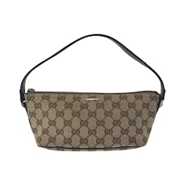 Gucci-Gucci Sherry Line Handbag-Brown,Beige