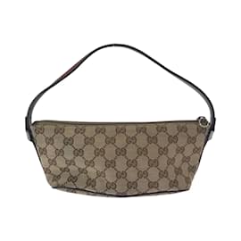 Gucci-Gucci Sherry Line Handbag-Brown,Beige
