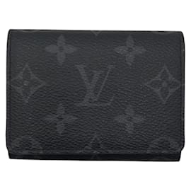 Louis Vuitton-Louis Vuitton Monogram Eclipse Business Card Case-Black