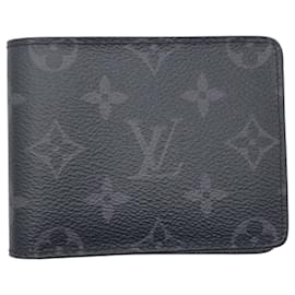 Louis Vuitton-Louis Vuitton Monogram Portefeuille Slender Black Wallet-Black