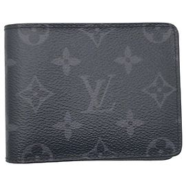 Portafoglio Slender Nero Monogramma Louis Vuitton Nero