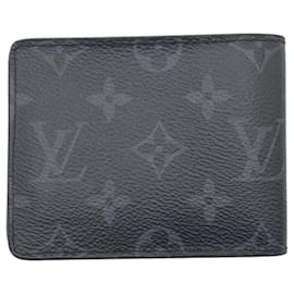 Louis Vuitton-Louis Vuitton Monogram Portefeuille Slender Black Wallet-Black