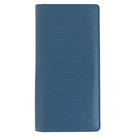 Louis Vuitton-Louis Vuitton Epi Portefeuille Brazza Long Wallet-Light blue