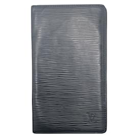 Louis Vuitton-Louis Vuitton Epi Leather Long Bill Wallet-Black