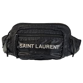 Saint Laurent-Saint Laurent Black Nylon Sling Bag-Black