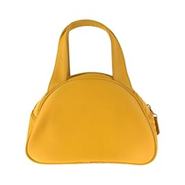 Yves Saint Laurent-Yves Saint Laurent Vintage Yellow Nylon Handbag-Yellow