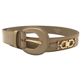 Salvatore Ferragamo-Ceinture en cuir beige vintage Salvatore Ferragamo-Beige