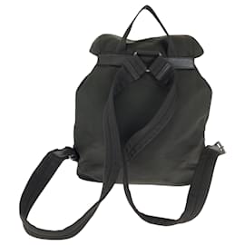 Prada-Prada Tessuto Triangle Logo Plate Rucksack-Brown,Khaki
