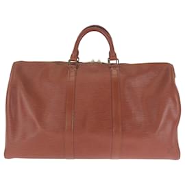 Louis Vuitton-Louis Vuitton Epi Keepall 50 Boston Bag-Brown