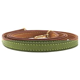 Louis Vuitton-Louis Vuitton Brown Leather Shoulder Strap-Brown