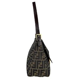 Fendi-Fendi Brown Zucca Mamma Bucket Shoulder Bag-Brown