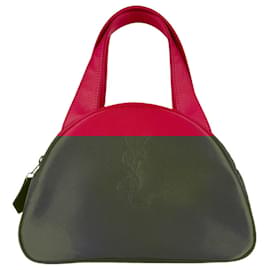 Yves Saint Laurent-Yves Saint Laurent Red Nylon Handbag-Red