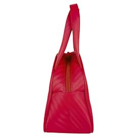 Yves Saint Laurent-Yves Saint Laurent Red Nylon Handbag-Red