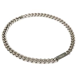Fendi-Fendi Silver Metal Necklace for Men-Silvery