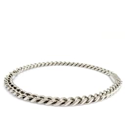 Fendi-Fendi Silver Metal Necklace for Men-Silvery