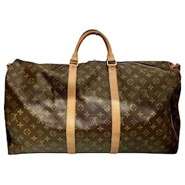 Louis Vuitton-Louis Vuitton Keepall Bandouliere 55-Brown