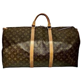 Louis Vuitton-Louis Vuitton Keepall Bandouliere 55-Brown