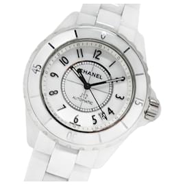 Chanel-Chanel J12 Men's Automatic Wristwatch-Silvery,White