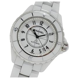 Chanel-Chanel J12 Men's Automatic Wristwatch-Silvery,White