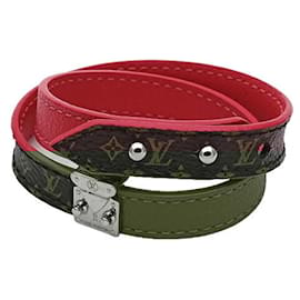 Louis Vuitton-Louis Vuitton Monogram Charm Bracelet-Brown,Pink,Red,Monogram