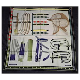 Hermès-Hermès Square Equestrian Letters-Multiple colors