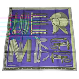 Hermès-Hermès Square Equestrian Letters-Multiple colors