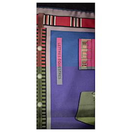 Hermès-Hermès Square Equestrian Letters-Multiple colors