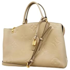 Louis Vuitton-Bolsa Louis Vuitton Monogram Empreinte Grand Palais MM-Cinza