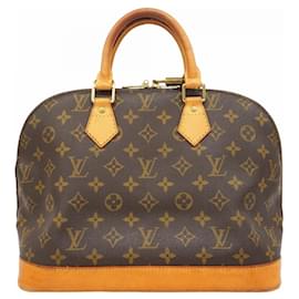 Louis Vuitton-Bolsa de mão Alma Monogram Louis Vuitton-Marrom