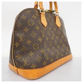 Louis Vuitton-Bolsa de mão Alma Monogram Louis Vuitton-Marrom