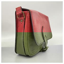 Louis Vuitton-Bolsa de Ombro Cartesier Epi Louis Vuitton-Vermelho