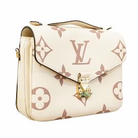 Louis Vuitton-Bolsa de ombro bicolor Monogram Empreinte Louis Vuitton-Cru