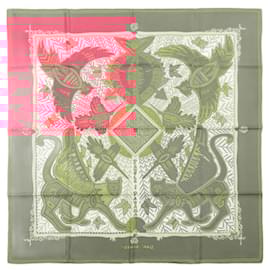 Hermès-Hermes Carré 90 Legend of the Kuna People Scarf-Red
