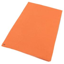 Hermès-Écharpe en cachemire et soie Hermès-Marron,Orange