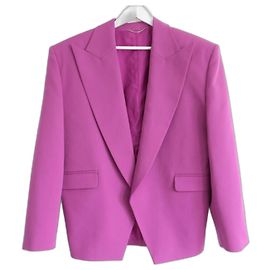 Magda Butrym oversized wool blazer. Pink
