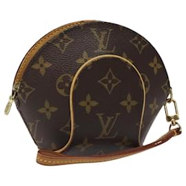 Louis Vuitton-LOUIS VUITTON Monogram Mini ellipse Pouch M51129 LV Auth KD068-Monogram